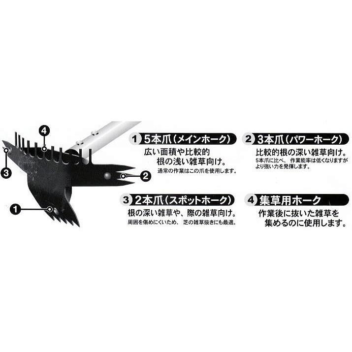 草ヌッキー 3way スリーウェイ 長さ3段階 スーパーマルチホーク FB