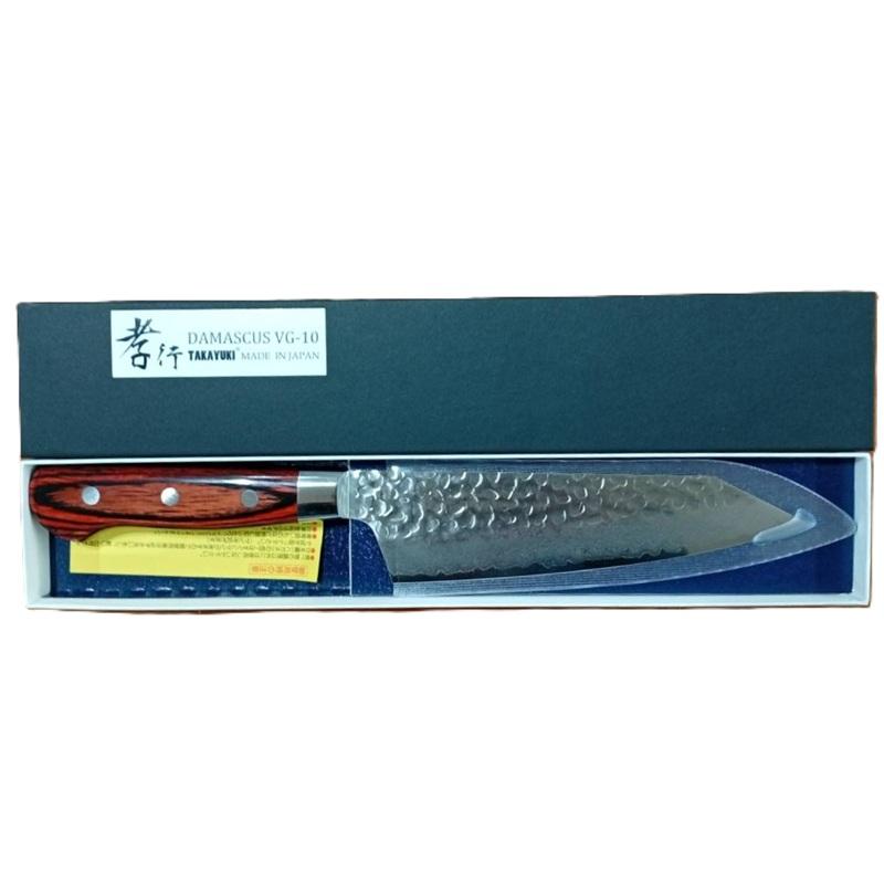 三徳包丁18cm HATSUKOKORO初心 青二鋼 有色ダマスカス 黒檀八角柄 初心