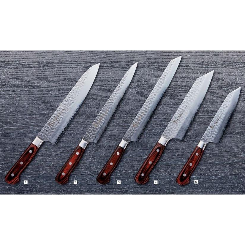 (特選国産品 正規) 堺孝行 33層槌目 ダマスカス鋼 牛刀 210mm VG10 07395 青木刃物製作所 日本製 家庭用 切れ味抜群 VG-10 (ネコポス) (zmB1)の画像
