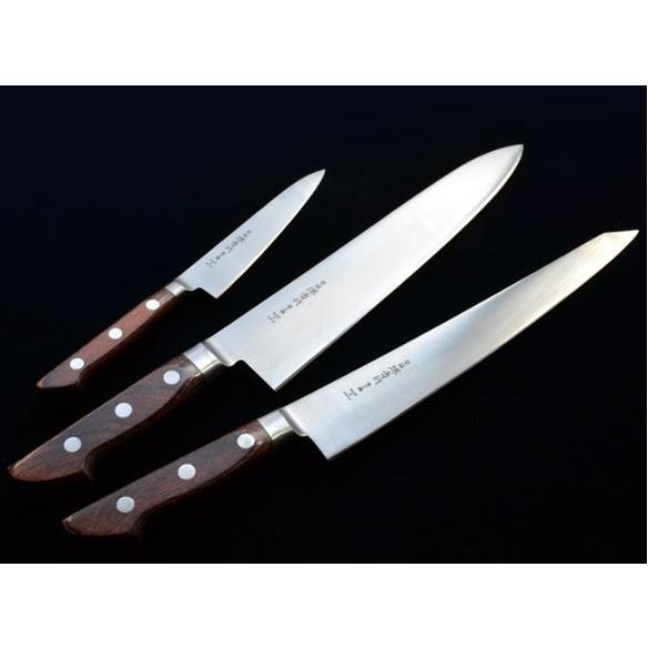 堺孝行 (特選国産品 正規品) 青二鋼 三徳 180mm 13061 (極上 本焼 ツバ