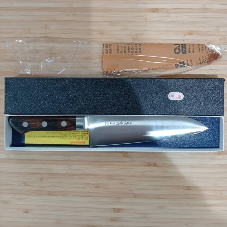 堺孝行 (特選国産品 正規品) 青二鋼 三徳 180mm 13061 (極上 本焼 ツバ