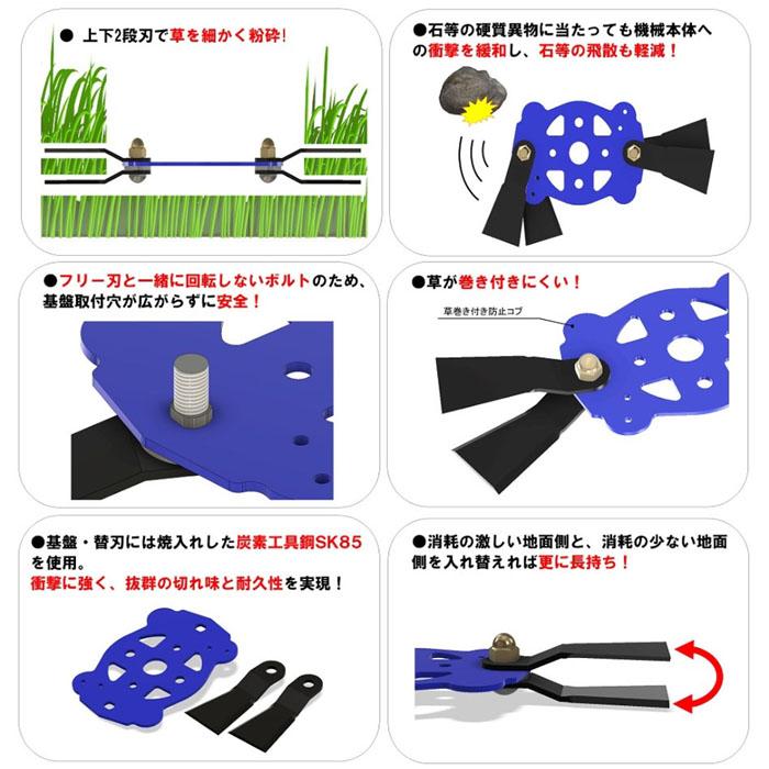 ツムラ 津村鋼業 ハイパーフリー 600GC 7542 自走2面あぜ草刈機用