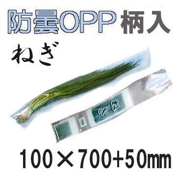 (5000枚入)　ラップイン　ベジシューター用ねぎ袋　ねぎ柄入り　＃20　100×700　50　2H　(穴)　長物野菜袋　ホリアキ