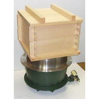 ガスかまど はがまくん 羽釜 36cm 桧角 セイロ 尺1二重付きセット 画像