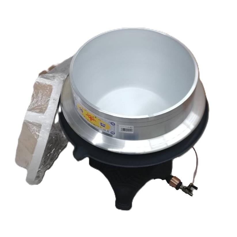 徳用3点セット) 鋳物 ガスかまど NO.60 (羽釜40cm 釜木蓋42cm セット