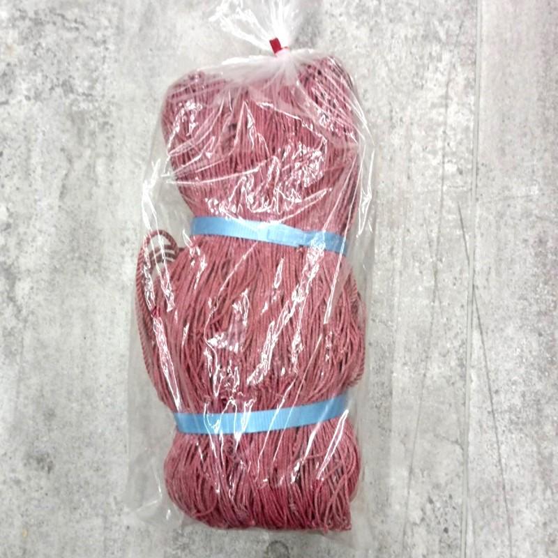 赤色) 再生海苔網 1枚 多用網 6尺幅広 1.8m×18m 網目15cm角 多用途網