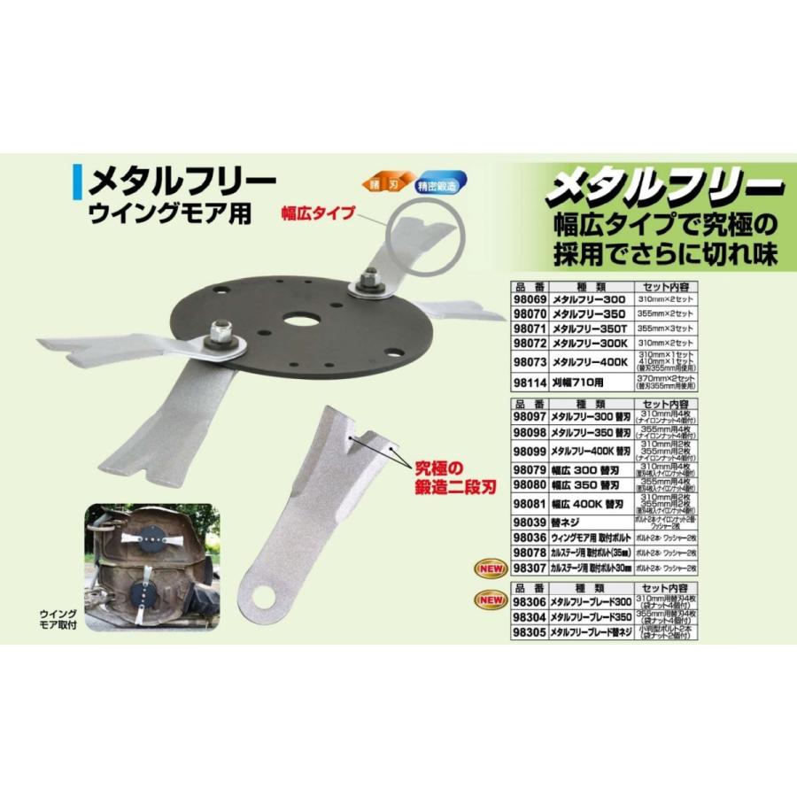 アイウッド (欠品中・納期未定) メタルフリー350用替刃 98098 4枚入