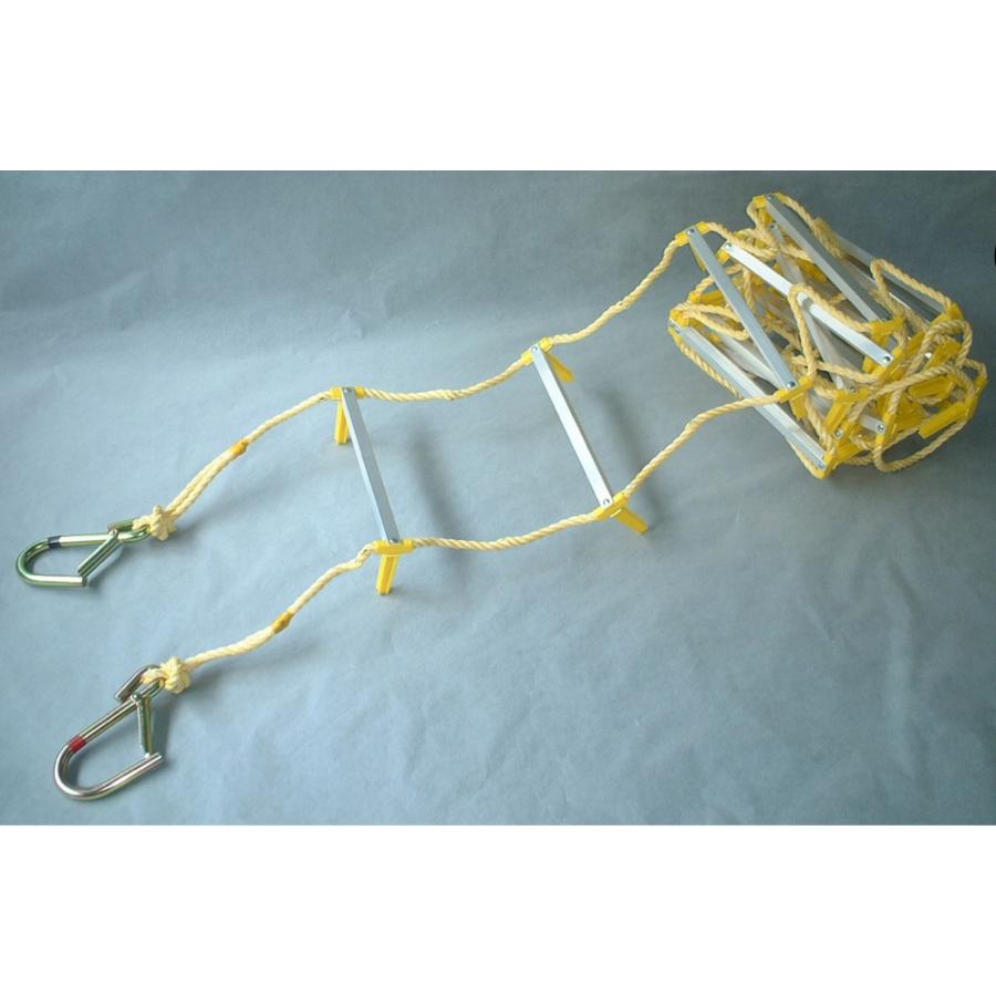 八ツ矢工業 アルミ縄はしご 小カギ付 10m 8.5kg 12046 ヤツヤ 避難用縄