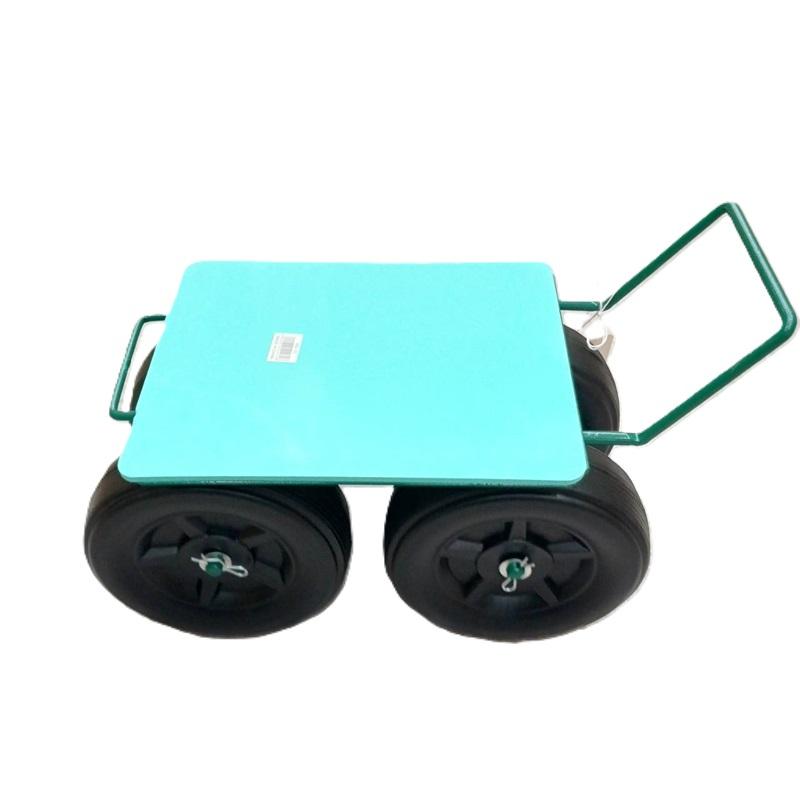 腰掛け作業カー (プラスチックタイヤ付) KS-10 腰掛け台車 作業椅子 愛