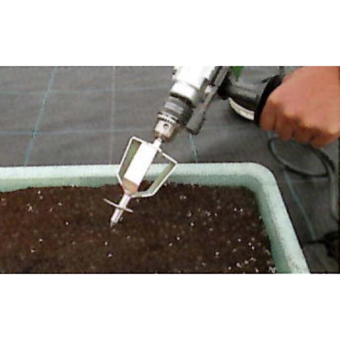 サバルヤシ　苗　　24本セット 即納) NEWホルンジャー 三枚羽式 (24穴用) 電気ドリル用 カップ直径7.1