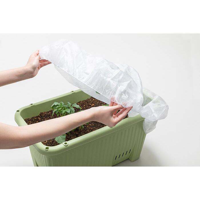 岩谷マテリアル (40枚入) プランターキャップ M (2枚×20P) (保温 防虫