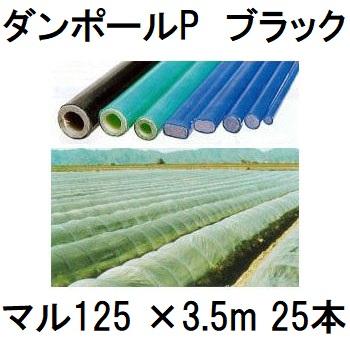 25本セット) ダンポールP マル125 ×3.5m 黒 トンネル幅250cm トンネル