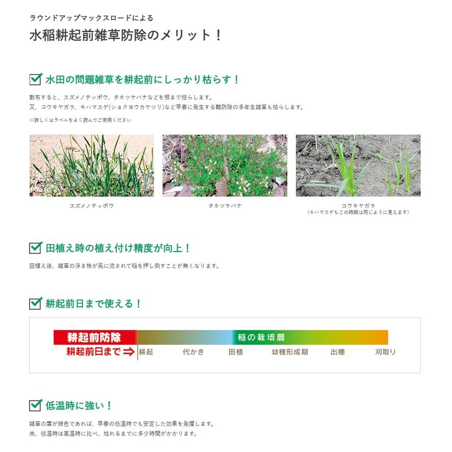 15本特価) ラウンドアップマックスロード 5.5L 3本入×5ケース 除草剤