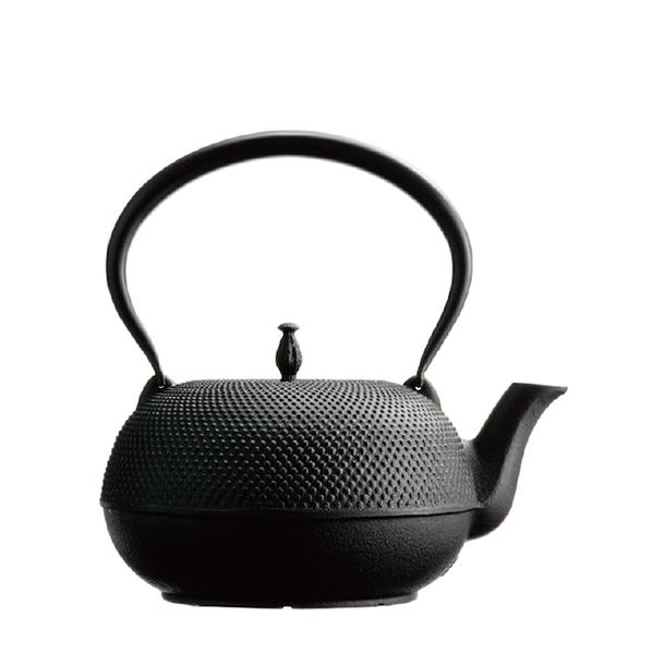 及源鋳造 (正規品 特選国産品) 南部鉄器 鉄瓶 観月アラレ 1.85L H-159