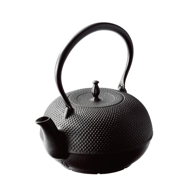(正規品 特選国産品) (鉄瓶+瓶敷2点セット) 南部鉄瓶 観月アラレ 1.85L H-159 (100V・200V IH 直火 ガス火 電気コンロ対応)+瓶敷 おび D-194 南部鉄器 及源鋳造の画像