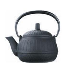 及源鋳造 (正規品 特選国産品) 南部鉄器 鉄急須 千草 黒 0.25l E