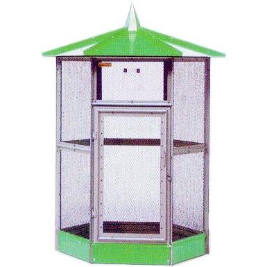 バードハウス B型 グリーン 高さ約210cm・直径120cm (小鳥小屋 鳥かご