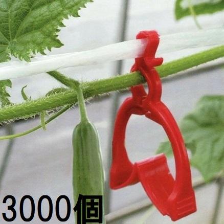 3000個入) きゅうり棚線クリップ さやか 500個入×6袋 ナスニックス
