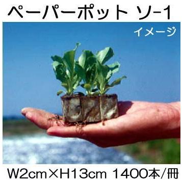 ペーパーポット ソ-1 (No.1) 1400本付30冊 家畜ビート、根菜類に 