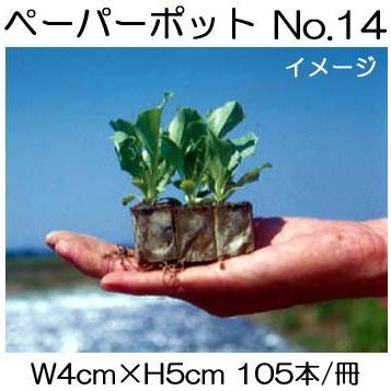 ペーパーポット No.14 105本付300冊 レタス、はくさい、キャベツ 