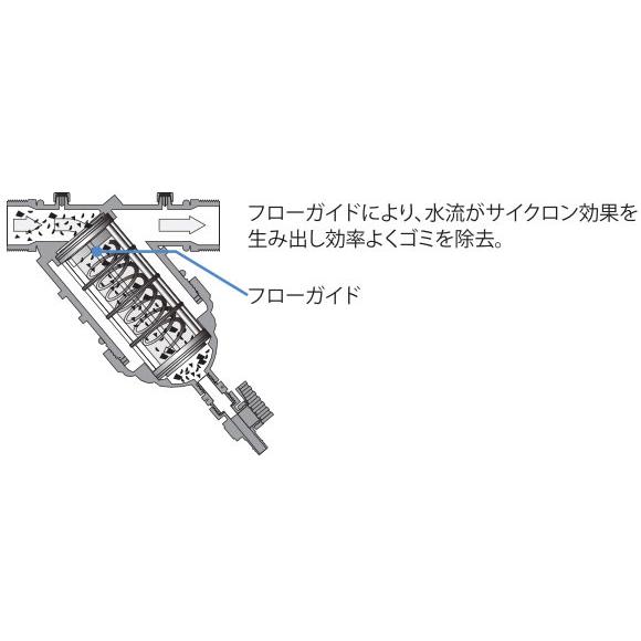 サイクロン式サンドフィルター AKY38840 取付口径40mm サイクロン式サンドフィルター AKY38840 取付口径40mm