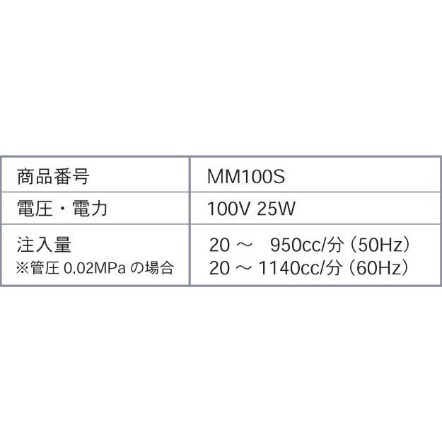 電動式液肥混入器　メジャーミックス　MM100S　100V　25W