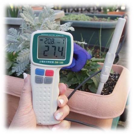 デジタル土壌水分計 DM-18R 簡易型 土壌水分測定器 竹村電機製作所