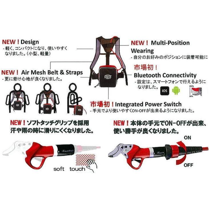 保証書付 正規品 スイス製) フェルコ802 バッテリー式 電動剪定鋏