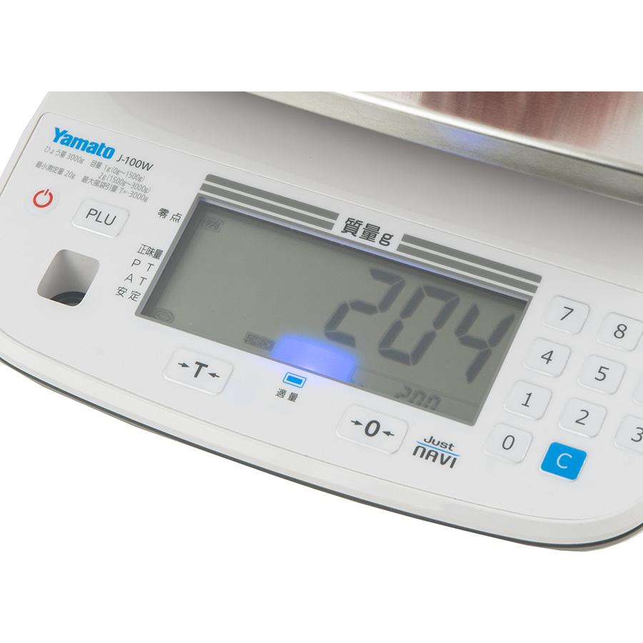 激安新品ヤマト J-100W-6 定量計量専用機　JustNAVI 大和製衡 大和製衡 (動画あり) Just NAVI 秤量6000g J-100W-6 検定品(取引