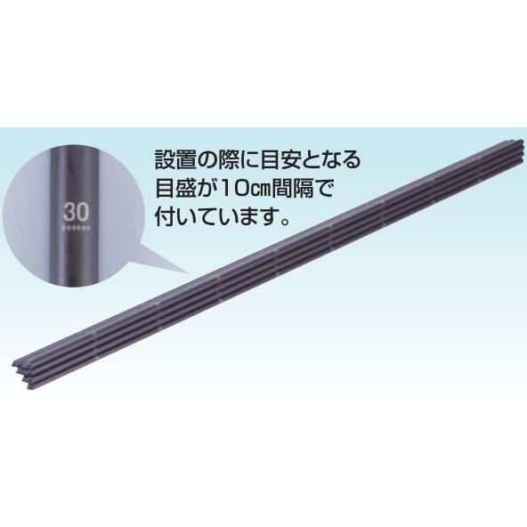 FRPポール φ10mm×90cm 10本セット (777) 電気柵用支柱 末松電子製作所
