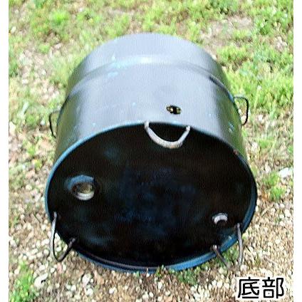 たまちゃんドラム缶バーベキューコンロ本体とロストルのみ。ドラム缶の色は緑 tackey_taki0002