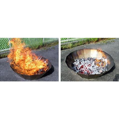 ステンレス 炭化器 FT-100 W100cm×H34.5cm 組立式 高温炭化 竹炭 フジ