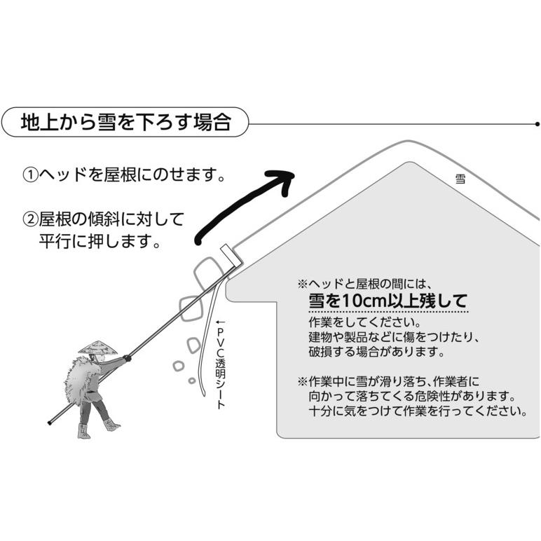 マイスター雪スライダー PVCシート2枚付き (雪下ろし 雪降ろし