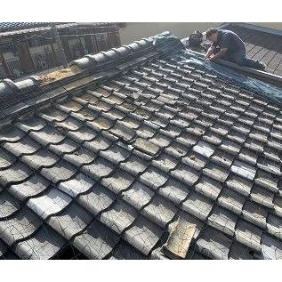 国産品 強力タイプ) 屋根瓦飛散防止ネット 50号 5m×10m 24畳 (防災