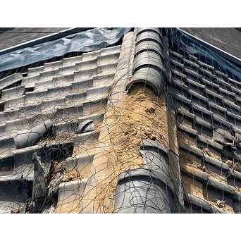 国産品 強力タイプ) 屋根瓦飛散防止ネット 100号 10m×10m 48畳 (防災