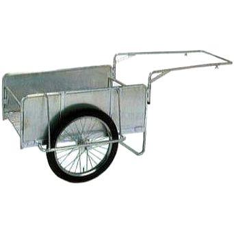 アルミ製 折りたたみ式 リヤカー ハンディキャンパー NS8-A2S 側板付きノーパンクタイヤ 昭和ブリッジ アルインコ yuas