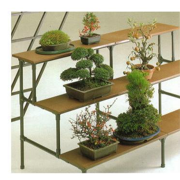買い物 ヤザキ 盆栽棚 イレクター 組立キット 矢崎化工 幅90cm3段 YFR-93 割引価格