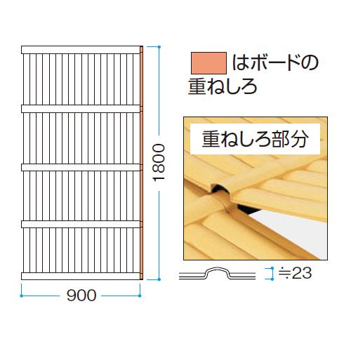 タカショー エバーバンブーボード ユニバンブー さらし竹ボード (UB-02