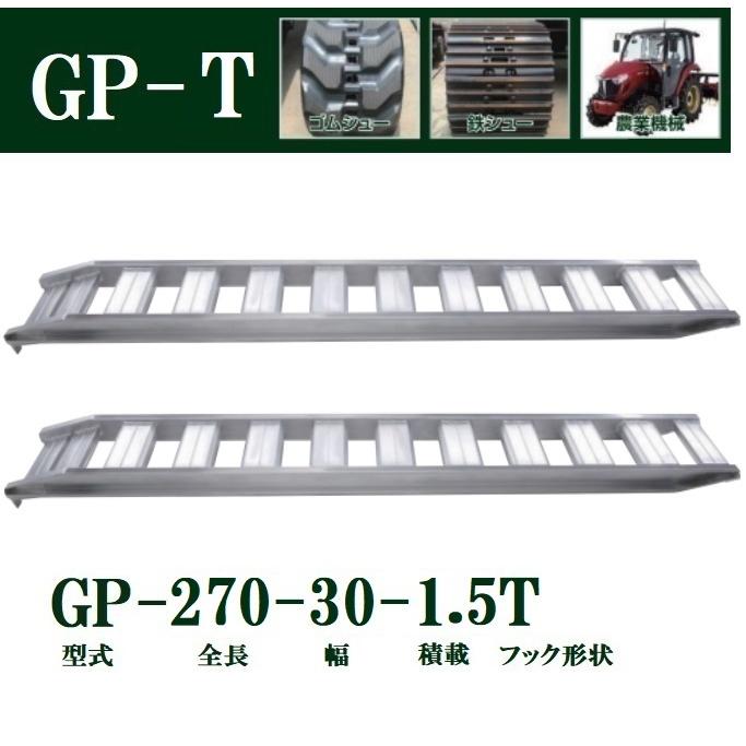 2本セット) 昭和ブリッジ GP-270-30-1.5T 軽量 アルミブリッジ 