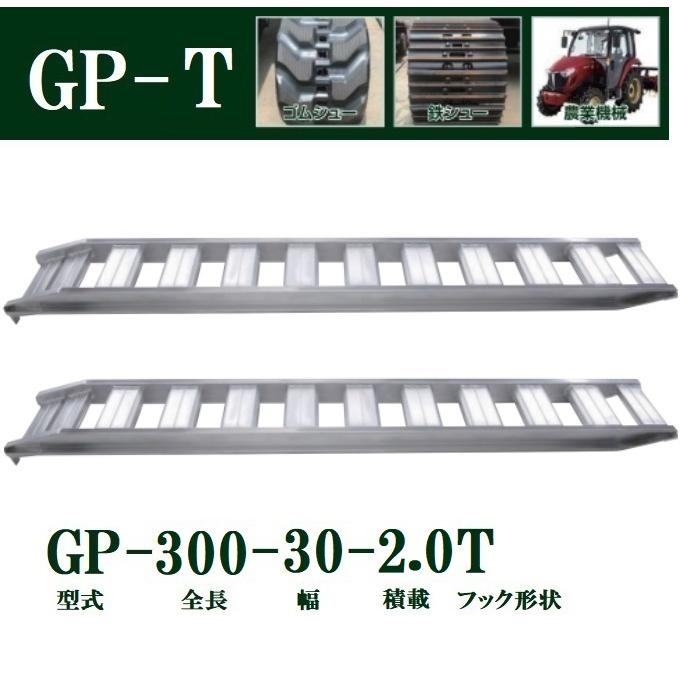 2本セット) 昭和ブリッジ GP-300-30-2.0T 軽量 アルミブリッジ