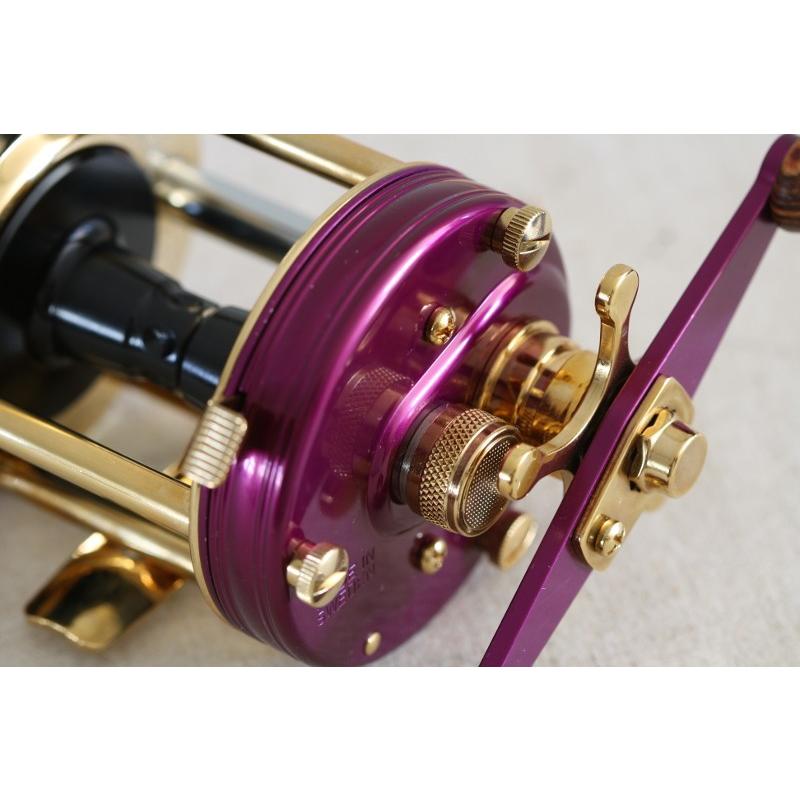 アブガルシア　アンバサダー　6500CDL　カスタムデラックス　パープル　激レア ウッドノブ 5号