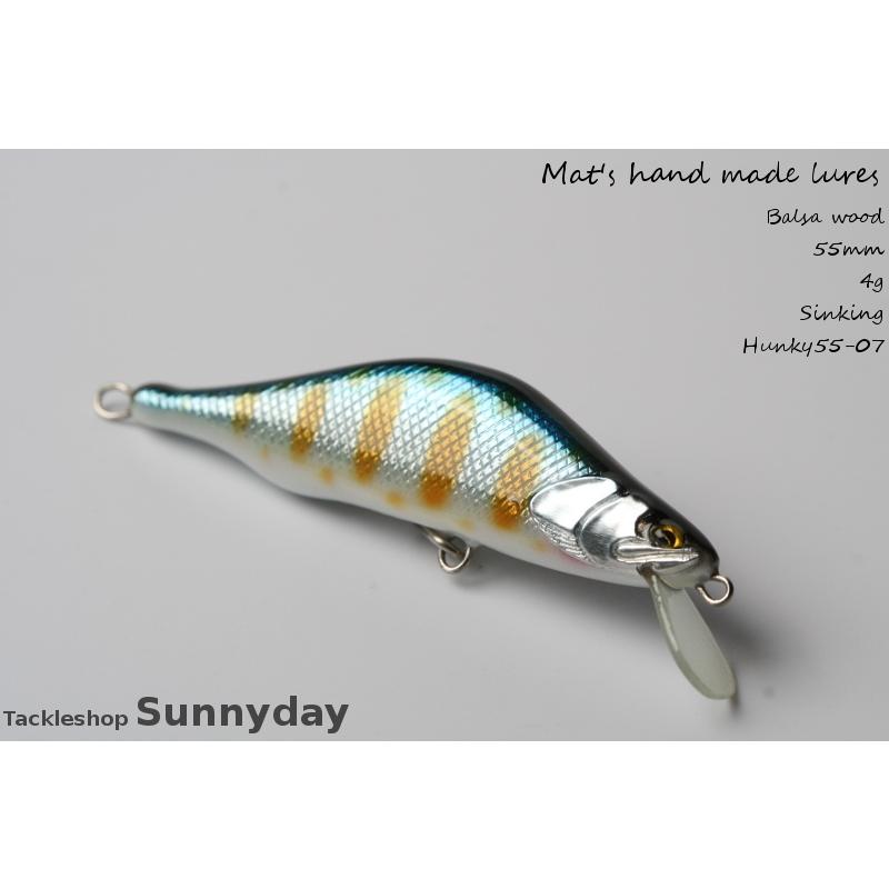 ハンドメイドルアー　渓流ルアー　ハンキー55-07　55mm　4g｜tackleshop-sunnyday