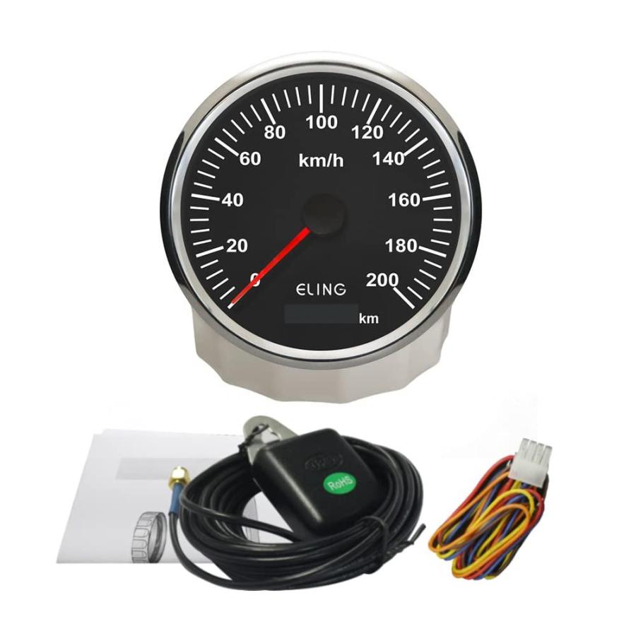 大きな割引 ELING 110mm GPS Speedometer Odometer Gauge Set 0-200 km/h for Truck Auto Tr