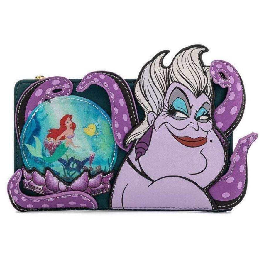 Loungefly Disney Villains Ursula Crystal Ball Flap Wallet並行輸入品｜tactshop｜02