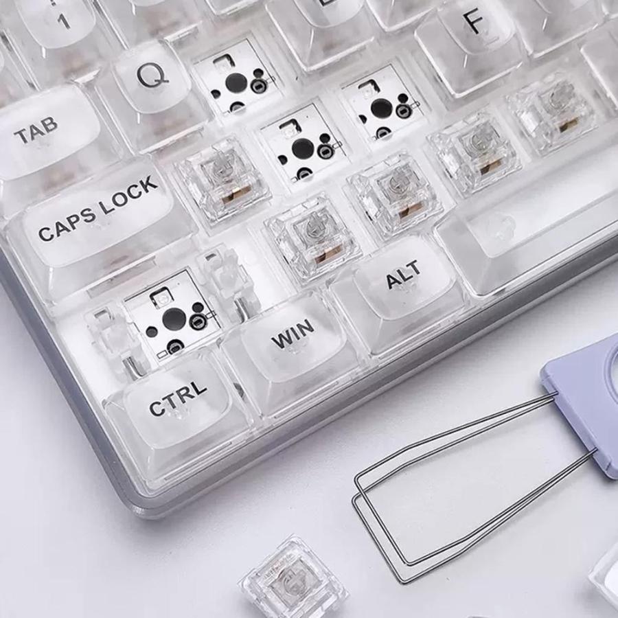 OFF半額 ZDawnn 80% Transparent Mechanical Gaming Keyboard with Hot Swappable Gasket