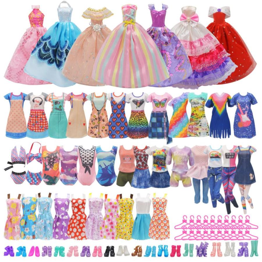 NOKUTIP 161 PCS 11.5 Inch Girl Doll Closet Wardrobe with Clothes and Access｜tactshop｜02