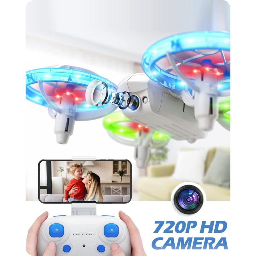 保証商品 D23 DEERC Drones for Kids Beginners， LED RC Mini Drone with Altitude Hold，