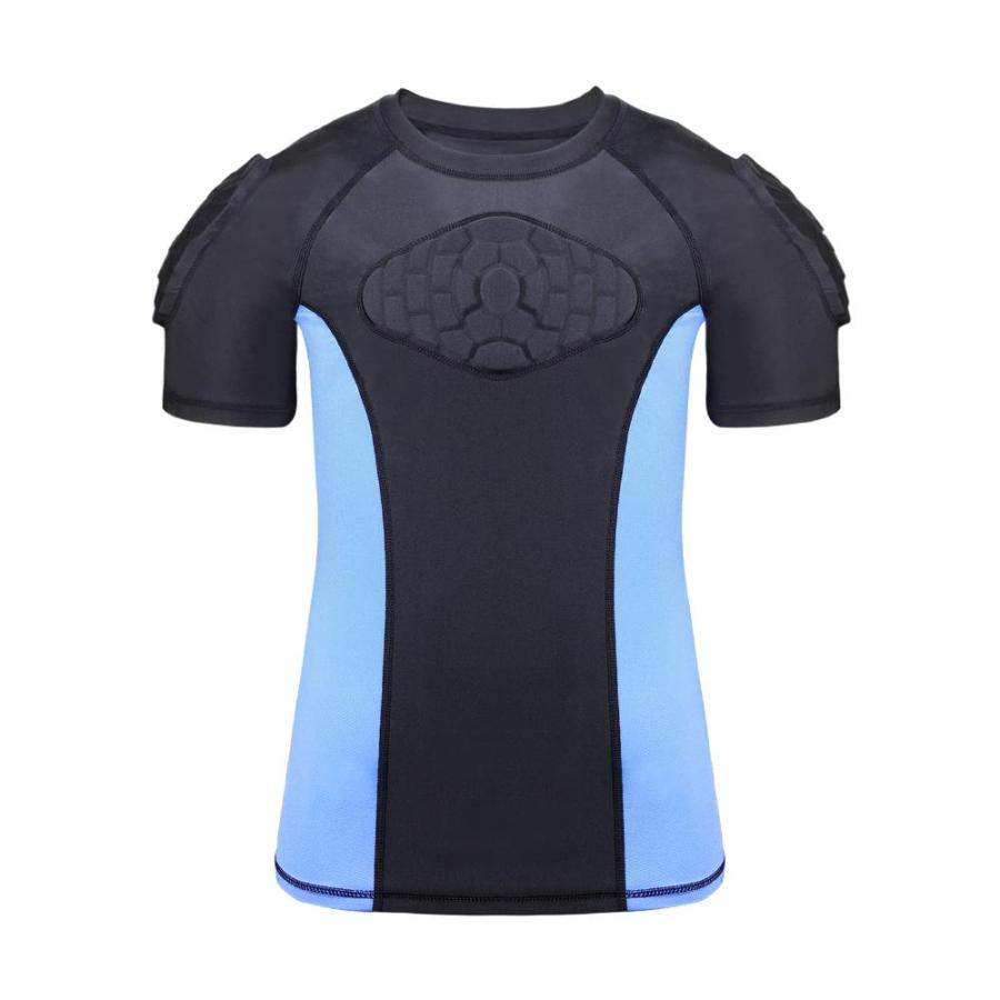 TUOYR Youth Padded Compression Shirt Football Chest Heart Guard Protection YS0000047439075521