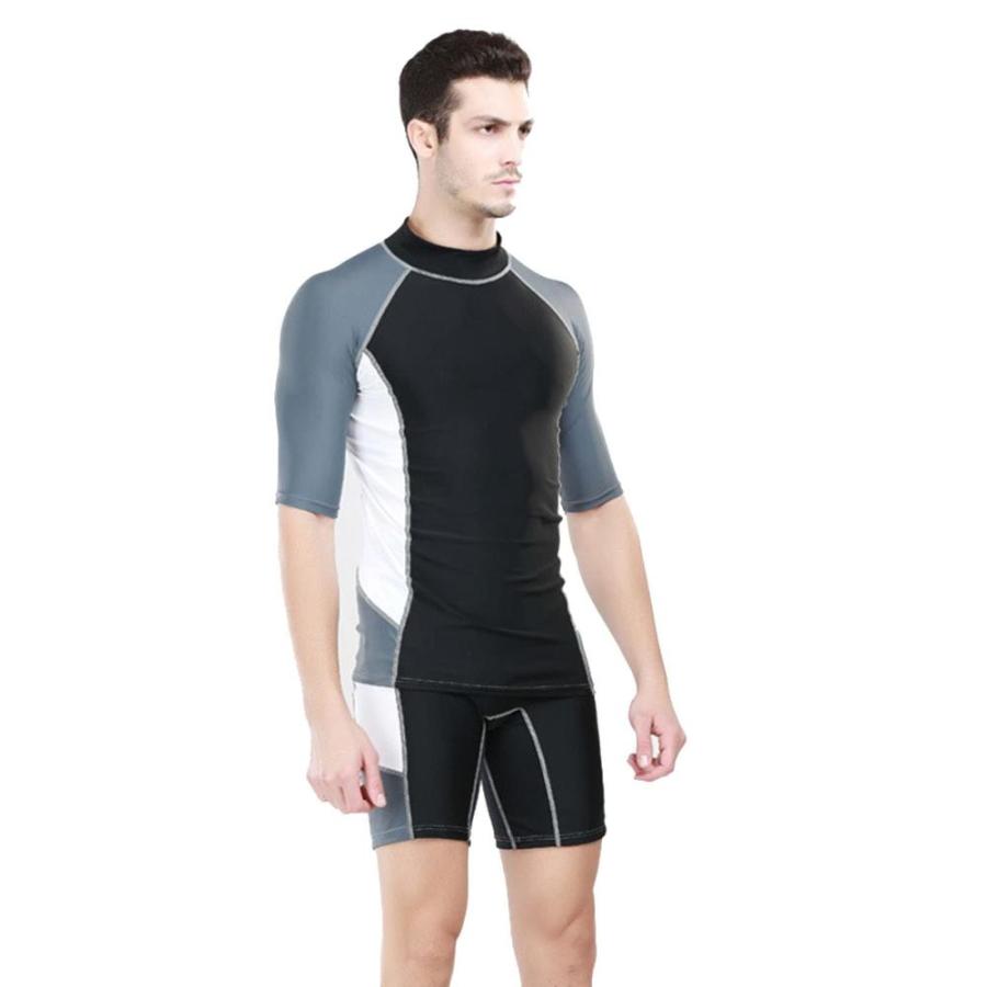 良品まとめ売り YUSHUREN Men Wetsuit 3mm Neoprene Short Sleeve Wetsuit Jacket Swimming Surf