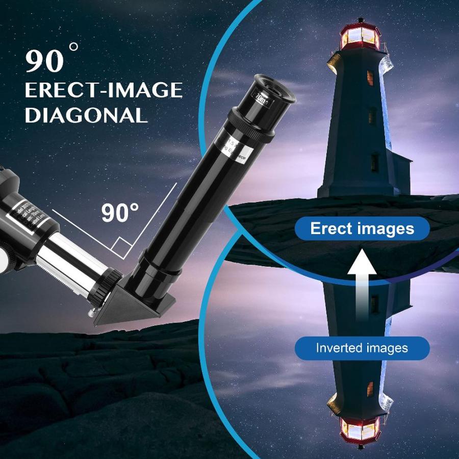 AOMEKIE 天体望遠鏡 子供 初心者 70mm大口径 300mm焦点距離 150倍 望遠鏡 天体観測 屈折式 スマホ撮影 三脚 クリスマスプレゼン｜tactshop｜05